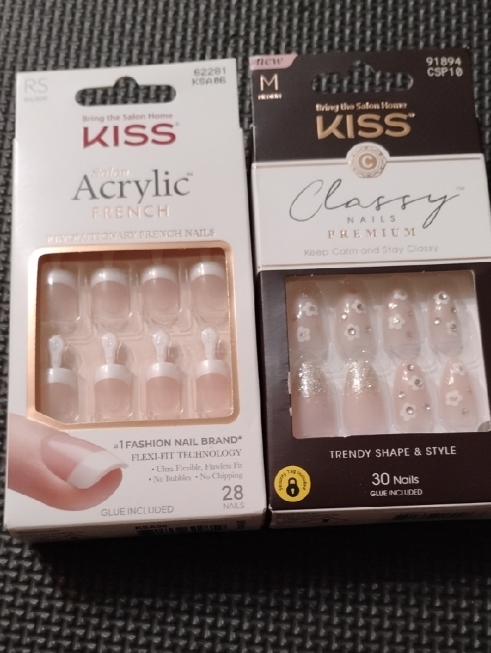 Kiss Acrylic French & Classy Premium Press-On Nails - White/Cream